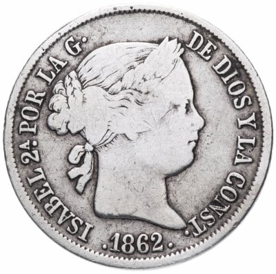 купить Испания 4 реала (reales) 1862
