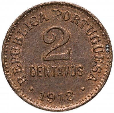 купить Португалия 2 сентаво (centavos) 1918