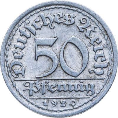 купить Германия (Веймарская республика) 50 пфеннигов (pfennig) 1919-1922