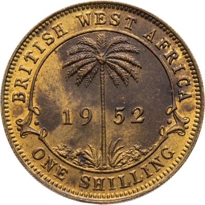купить Британская Западная Африка 1 шиллинг (shilling) 1952 H