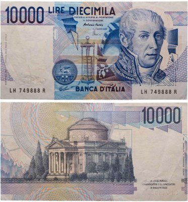купить Италия 10000 лир 1984