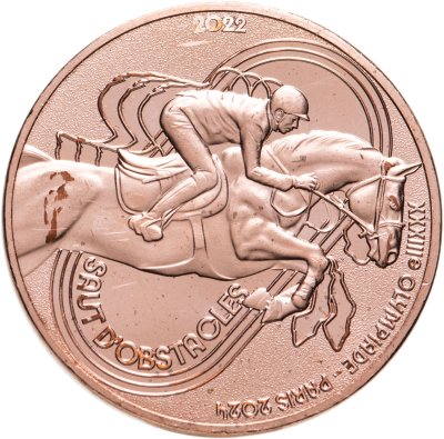 купить Франция 1/4 евро (euro) 2022 Олимпийские игры в Париже 2024 - Конный спорт