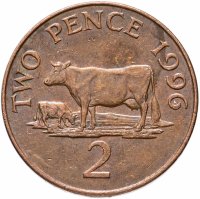 купить Гернси 2 пенса (pence) 1996