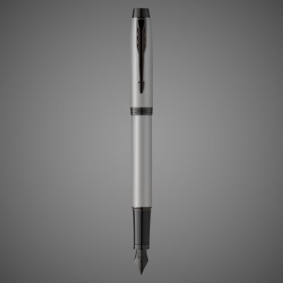 купить Перьевая ручка Parker IM Achromatic, Grey BT, перо: F, цвет чернил: blue, в подарочной упаковке., Лаки и смолы: лак, латунь, 2026 г.