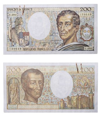 купить Франция 200 франков 1991 год (Montesquieu, барон де Монтескьё)