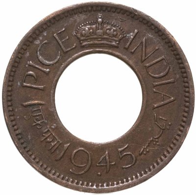 купить Британская Индия 1 пайс 1945