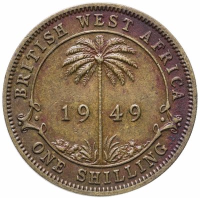 купить Британская Западная Африка 1 шиллинг (shilling) 1949