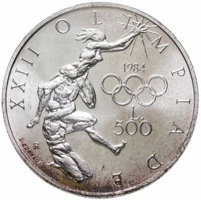 купить Сан-Марино 500 лир (lire) 1984 XXIII летние Олимпийские Игры, Лос-Анджелес 1984