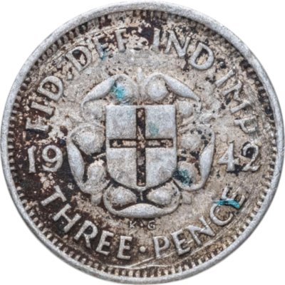 купить Великобритания 3 пенса (pence) 1942