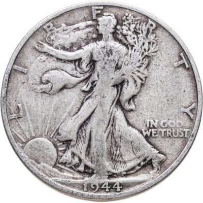 купить США 50 центов (1/2 доллара, half dollar) 1944 Walking Liberty Half Dollar