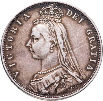 купить Великобритания 1/2 кроны 1887