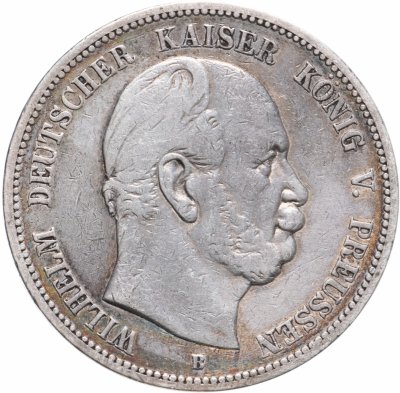 купить Германская Империя Пруссия 5 марок 1876