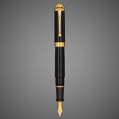 купить Перьевая ручка Aurora Talentum Black GT, перо - F, в подарочной коробке, Металлы: золото, позолота, позолота, смола, 2026 г.