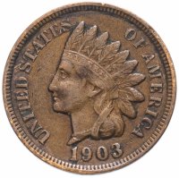 Купить США 1 цент (cent) 1903 Indian Head Cent