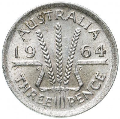 купить Австралия 3 пенса (pence) 1964