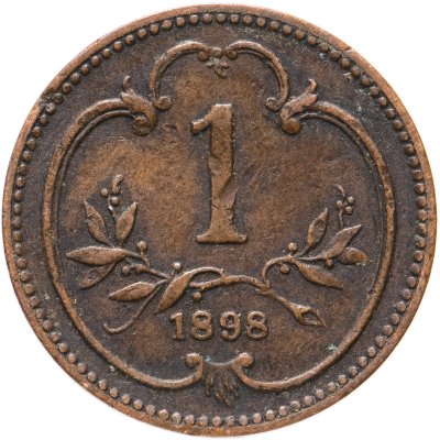 купить Австрия 1 геллер (heller) 1898