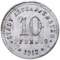 купить Германия, Ашаффенбург 10 пфеннигов 1917