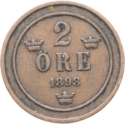 купить Швеция 2 эре (ore) 1898