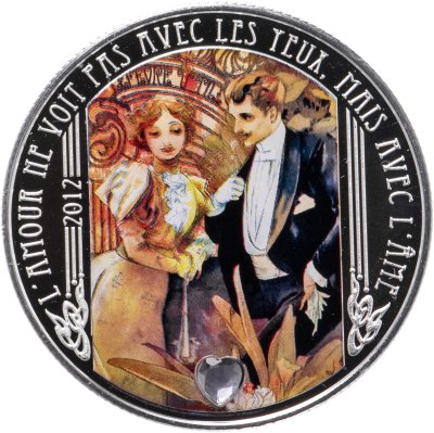 купить Нигер 1000 франков CFA 2012 Proof "Муха Флирт" в футляре, с сертификатом