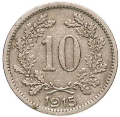 купить Австрия 10 геллеров (heller) 1915