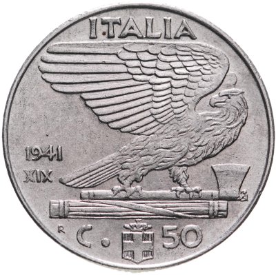 купить Италия 50 чентезимо (centesimi) 1941