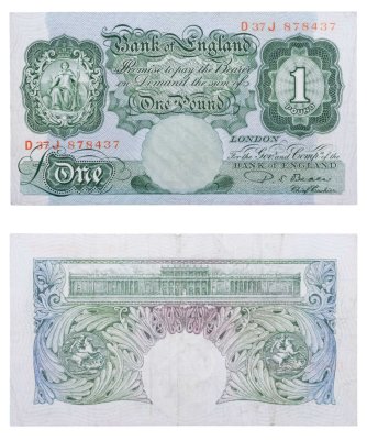 купить Великобритания 1 фунт 1949-1955