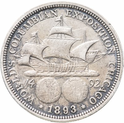 купить США 1/2 доллара (50 центов, half dollar) 1892-1893 "Всемирная выставка 1893 года. Колумб", случайный год