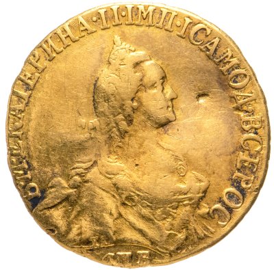 купить 5 рублей 1766 СПБ-TI портрет уже, Биткин 60 (R)