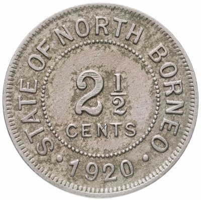 купить Северное Борнео 2 1/2 цента (cents) 1920