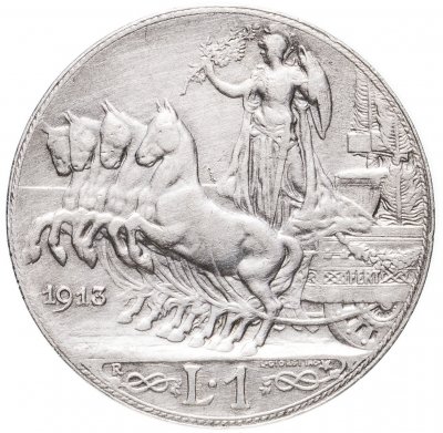 купить Италия 1 лира 1913