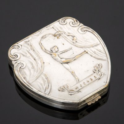 купить Пудреница "Балет", металл, сплав металлов, зеркало, СССР, 1960-1980 гг.