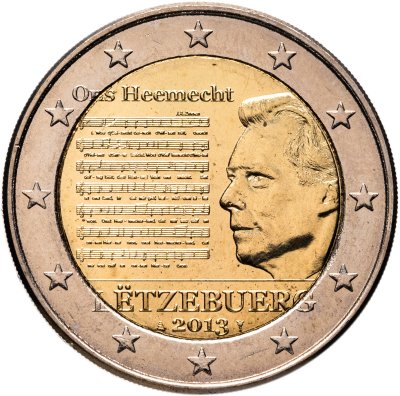 купить Люксембург 2 euro (евро) 2013 "Национальный Гимн"