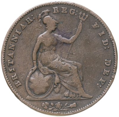 купить Великобритания 1 пенни (penny) 1854