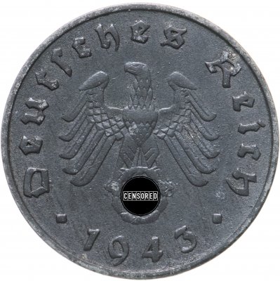 купить Третий рейх 10 рейхспфеннигов (reichspfennig) 1943