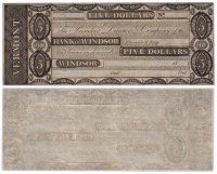 купить США 5 долларов 18-- (Bank of Windsor) Вермонт