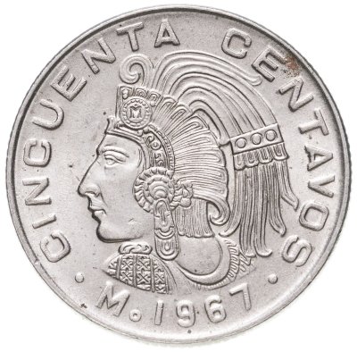 купить Мексика 50 сентаво (centavos) 1967