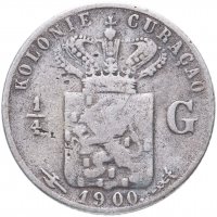 купить Кюрасао 1/4 гульдена (gulden) 1900