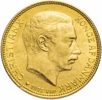 Купить Дания 20 крон (kroner) 1917
