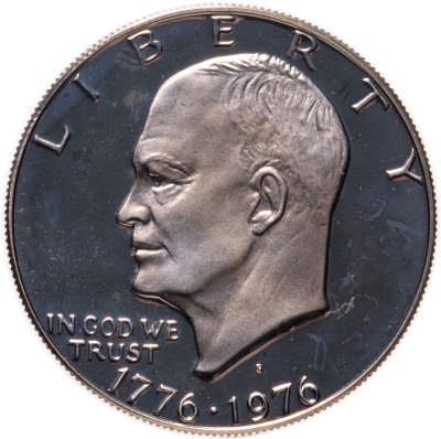 купить США 1 доллар (dollar) 1976 S 200 лет независимости США знак монетного двора "S" - Сан-Франциско