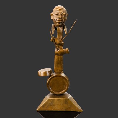 купить Статуэтка "Барабанщик" ("Музыкант"), бронза, литье, Европа, 1970-1990 гг.