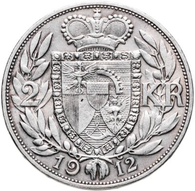 купить Лихтенштейн 2 кроны 1912