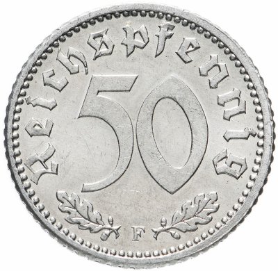 купить Германия (Третий рейх) 50 рейхспфеннигов (reichspfennig) 1935 F