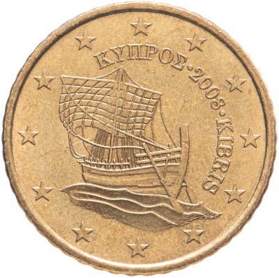 купить Кипр 50 центов (cents) 2008