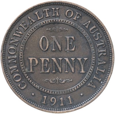 купить Австралия 1 пенни (penny) 1911
