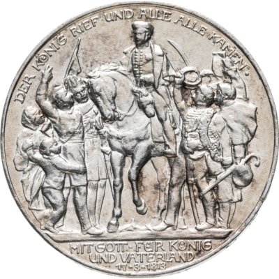 купить Германия (Империя) 3 марки (mark) 1913 A "100 лет объявлению войны против Франции" Пруссия