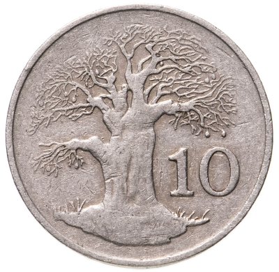 купить Зимбабве 10 центов (cents) 1980