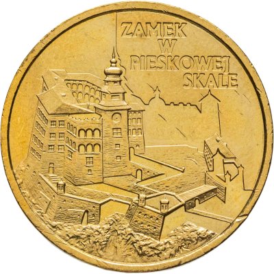 купить Польша 2 злотых (zlote) 1997 - "Замки и дворцы Польши: Замок Песковая Скала"