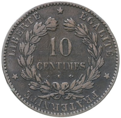купить Франция 10 сантимов 1872
