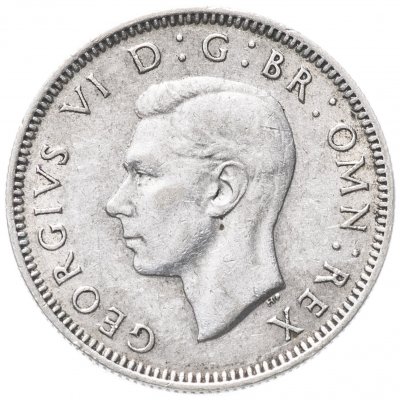купить Великобритания 1 шиллинг (shilling) 1944 Английский шиллинг - лев, стоящий на короне
