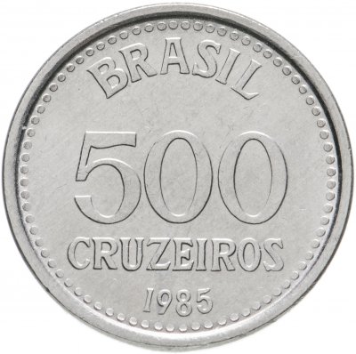 купить Бразилия 500 крузейро (cruzeiros) 1985